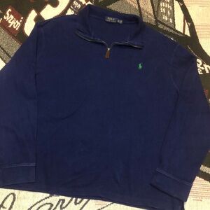 Polo by Ralph Lauren purple quarter zip Pullover sweater